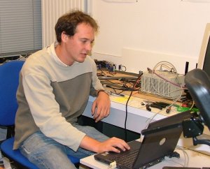 Working on the electric train